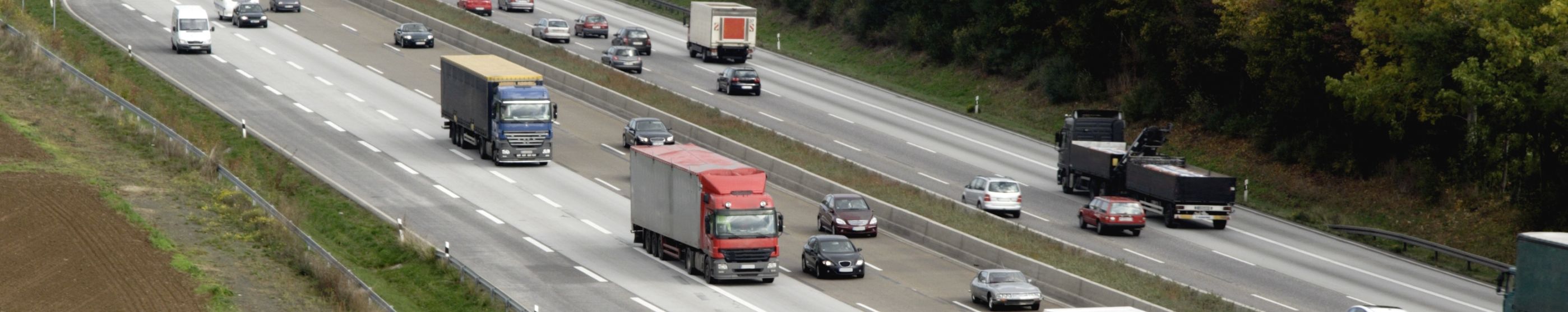 German autobahn banner